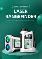 Nohawk 1000 Yard Laser Rangefinder with Side Color Display USB Rechargeable English Voice Broadcast Slope Compensation Vibration Alerts 9 Modes M Yard Ft for Golf Hunting Disc Golf Black White