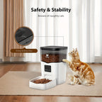 Smart WiFi Cat Feeder 3L Automatic Pet Food Dispenser with App Control – Up to 10 Meals Per Day, Camera & Voice Assistant Compatible, USB-Powered, Remote Monitoring for Cats & Dogs