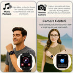 2026 Smartwatch Unisex Wireless Calling Dialing Multiple Sports Modes Heart Rate Message Notification Multi-App Alerts Fitness Tracker Watch for Men Women Compatible iPhone Android