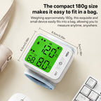 Wrist Blood Pressure Monitor Automatic Digital BP Cuff – Large LCD Display Pulse Rate Irregular Heartbeat Detection Portable Home Use for Seniors Adults