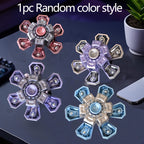 Mechanical Deformation Gyroscope Finger Spinning Top Toy Random Colors Styles Smooth Rotation Cool Fidget Toy Party Favors Goodie Bag Stuffer Gift