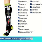 6-Pack Unisex Lightweight Compression Mid-Calf Sports Socks – Casual Athletic Socks for Running, Cycling, Soccer, Hiking, Outdoor Activities & Travel, Sizes S/M & L/XL