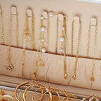 86pcs Faux Pearl Jewelry Set for Women – Necklace Bracelet Rings Earrings with Love Butterfly Star Moon Charms, Boho Fashion Accessories for Party Holiday Dating Daily Wear Gift