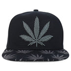 Rasta MJ Leaf 3D Embroidered Flat Bill Snapback Cap – Hip Hop Reggae Hat, Adjustable Snapback, One Size Fits Most, Unisex Streetwear Baseball Cap