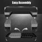 Adjustable Aerobic Step Platform – 3 Height Settings (4"/6"/8"), Non-Slip Workout Stepper for Home Gym Cardio Training, Step Aerobics Exercise Board (6 Colors)