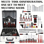 52-Piece Professional Tool Set - Chrome Vanadium Steel, Portable Toolbox for Home & Car Repair, Multi-Function DIY Hand Tool Kit for Enthusiasts & Professionals, Great Gift for Men