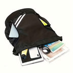 Lightweight Sports Drawstring Backpack for Men & Women | Gym Bag for Basketball Yoga Fitness | Spacious Polyester Shoulder Bag with Drawstring Closure & Inner Pouch | 6 Colors