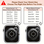 Apple Watch Band 42 44 45 46 49mm Women Stainless Steel Resin Metal Replacement Strap Starlight Rainbow for iWatch Series 11 10 9 8 7 6 5 4 3 SE Ultra Work Office Fitness Party