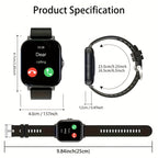 Smart Watch 1.83" Bluetooth Calling & Message Fitness Tracker – Multi-Sport Modes, Music Playback, Remote Camera, GPS Positioning, Compatible with Android & iPhone, Perfect Gift for Men & Women