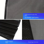 Magnetic Car Sunshade Curtains 4-Piece Set - Black Mesh UV Protection & Heat Insulation, Easy Install on Car Windows & Windshield, Universal Fit for Cars, SUVs & Trucks
