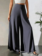 Women's Wide Leg Pants Casual Elastic Waist Lightweight Loose Long Pants for Women All Seasons Comfortable Fit Multiple Colors S-XXL
