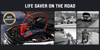 4000A/6000A Car Jump Starter with 150 PSI Air Compressor – 2-in-1 Portable Battery Booster & Tire Inflator, USB Fast Charge Power Bank, 3-Mode Flashlight for Cars, Trucks, Motorcycles & SUVs