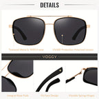 Retro Pilot Polarized Sunglasses Unisex Metal TR90 Frame UV Protection Aviator Style Driving Fishing Outdoor 5 Colors