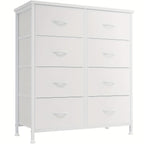 Drawer Cabinet with Metal Frame & Hardwood Top – Home Office Storage Organizer, 2 to 10 Drawers, Assembly Required – White, Grey, Black, Rustic Brown – Bedroom, Living Room & Office Filing Cabinet