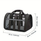 Foldable Soft Pet Carrier Bag – Breathable Mesh Travel Bag for Cats & Dogs, 6 Colors, S/M/L Sizes, Portable with Zipper Closure