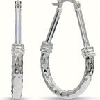 S925 Sterling Silver Hoop Earrings Italian Classic Design Elegant Luxury Daily Wear Engagement Wedding Gift for Wife Girlfriend