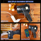 LED Rechargeable Flashlight 6 Modes 3 Color Filters USB & Solar Charging IPX4 Waterproof Tactical Flashlight for Camping Hiking Hunting Boating – Christmas & Holiday Gift