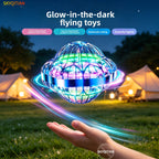 Smart Sensor UFO Hovering Flying Ball – Hexagonal Spinning Saucer Mini Drone with Autonomous Flight & Hand Sensor Control | Levitating Flying Robot Toy for Kids & Adults | Christmas & Party Gift