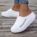 Women's Breathable Mesh Slippers Thickened Shock-Absorbing Sole Lightweight Anti-Slip Indoor Outdoor Casual Shoes Four-Season Comfortable Stylish Footwear White Black Apricot US Size 6-11