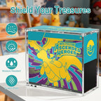 4 Pack ETB Acrylic Display Case for Pokemon Elite Trainer Box – 6mm+3mm Thick Clear Acrylic, Magnetic Lid, UV Resistant, Stackable Design, Collector Protector Box for TCG ETB Storage & Display