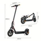 500W Electric Scooter for Adults & Teens 48V App Control – 25-Mile Range, 10" Vacuum Tires, 25° Climbing, Dual Suspension, Dual Disc Brakes, LED Turn Signal – Foldable Commuter E-Scooter Gift