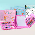 228 Piece Kids Art Supplies Set, Deluxe Painting & Drawing Kit with Oil Pastels, Crayons, Colored & Acrylic Markers, Watercolor Brushes & Drawing Pad, Gift for Kids