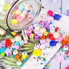 DIY Jewelry Making Kit 4655pcs Beads Bracelet Necklace Earring Set with 3-Tier Organizer Box Letter Charms Tools Gift for Girls Women