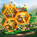 Beehive Building Set 1773 Pieces Treehouse Decorative Model with Flowers Animals & Botanical Motifs – Creative Building Blocks Gift for Adults Boys & Girls