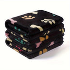Cozy Bone-Pattern Dog Blanket for Small & Medium Dogs - Soft Warm Machine-Washable Pet Bedspread for Kennels, Crates, Sofas & Beds, Comfortable All-Season Dog Throw Blanket