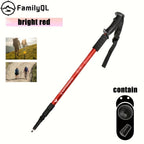 Foldable Aluminum Alloy Hiking Stick Adjustable Trekking Pole with Quick-Lock for Men & Women – Lightweight, Collapsible Walking Stick for Hiking, Backpacking & Trail Walking Outdoor Accessories