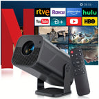 AMOVFILM Advanced Portable Smart Projector WiFi 6 & 4K Video Decoding, 1080P Native Resolution, Android 11 Built-In, Home Theater & Outdoor Movie Projector, Mobile Screen Mirroring, Multiple Colors
