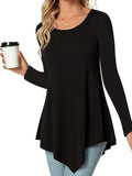 Women's Casual Long Sleeve Tie-Waist Dress Shirt – Flowy Button-Down Blouse with Waist Tie, Relaxed Fit Tunic Top for Women S M L XL XXL