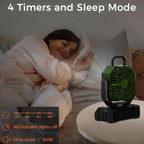 20000mAh Camping Fan with Remote Control LED Light Oscillating 4 Speeds Timer Power Bank - Rechargeable Tent Fan for Camping Picnic BBQ Fishing Outdoor