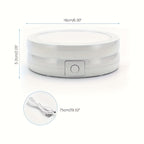LED Makeup Mirror with 10X Magnification – Double Sided Lighted Vanity Mirror, Bright LED, USB & Battery Powered, Travel-Friendly Table Mirror for Bathroom, Bedroom & Dressing Table