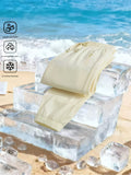 Women's Quick-Dry Ice-Feel Ankle Pants – Cooling Technology Breathable Elastic Waist Drawstring Summer Pants for Outdoor & Casual Wear