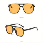 3pcs Rectangular Leopard Print Sunglasses for Women – Dual Bridge Reflective Mirror Lens PC Frame Fashion Eyewear Set for Daily Wear Summer Festival Birthday Mother's Day Gift