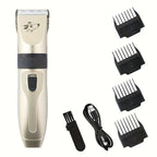 Professional Dog Grooming Kit with X7 Pet Scissors - Low-Noise Clipper Trimmer for Thick Fur, Safe for Dogs Cats & All Pets, Complete Cat & Dog Hair Grooming Set
