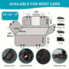 Dog Car Seat Cover Hammock – Durable Anti-Scratch Backseat Protector with Mesh Window & Storage Bag, Universal Fit for Cars, Trucks & SUVs