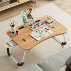 Lap Desk Bed Tray for Laptop & Eating – Large Breakfast Tray with Cup Holder & Drawer for Sofa Couch Floor Sitting, Study Reading Writing Portable Lap Table