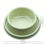 Ant-Proof Elevated Pet Bowl Set 2pcs – Non-Slip Spill-Resistant Plastic Feeding Dish for Small & Medium Dogs and Cats, Anti-Tip Stable Base, Easy Clean Indoor Outdoor Travel Feeder, Random Colors