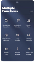 Hidden Camera Detector & Anti-Spy RF Signal Scanner – Portable Bug Sweeper for GPS Trackers, Wireless Eavesdropping Devices, Privacy Protection for Hotels, Cars, Homes, Offices & Travel