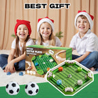 Tabletop Foosball Table Game for Kids Teens Adults 2 to 4 Player Portable Mini Table Soccer with 2 Balls Family Game Night Fun Competitive Indoor Activity