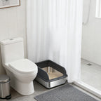 Stainless Steel Cat Litter Box – Odor-Proof High-Sided Metal Litter Tray, Non-Stick Anti-Scratch Leak-Proof Design, Easy to Clean Indoor Cat Toilet for Large, Medium & Small Cats, Multiple Sizes & Colors