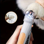 LED Pet Nail Clipper 2-Pack with Ergonomic Non-Slip Handle – Precise Safe Cat & Dog Nail Trimmer with Built-In LED Light for Accurate Grooming, Orange Gray, Essential Pet Nail Care Tool