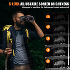 4K Night Vision Binoculars for Adults – 10x Digital Zoom, 2.8" HD Screen, 7-Level IR Illuminator, 12MP Photo & Video, Rechargeable – Perfect for Hunting, Boating & Outdoor Exploration, Gift for Men