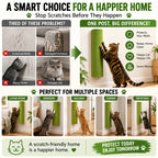 Wall-Mounted Cat Scratching Post – Self-Adhesive Cylindrical Sisal Scratcher, Horizontal & Vertical Combination Assembly, Space-Saving Claw Sharpening for Indoor Cats, 6 Colors