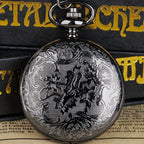 Steampunk Quartz Pocket Watch Necklace for Women Men – Vintage Hollow Gear Analog Pendant Chain Watch Sweater Necklace Unisex Retro Jewelry Christmas Gift