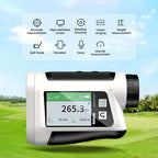 Nohawk 1000 Yard Laser Rangefinder with Side Color Display USB Rechargeable English Voice Broadcast Slope Compensation Vibration Alerts 9 Modes M Yard Ft for Golf Hunting Disc Golf Black White