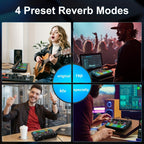Microphone Mixer Bundle Kit for Podcast Recording Studio – Audio Mixer with Mic Stand, Sound Card, Streaming & Karaoke Setup for PC Phone Gaming