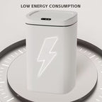 Inductive Smart Trash Can with Sealed Lid and Odor-Proof Technology Touch Control Switch Hands-Free Automatic Sensor Waste Bin Easy-to-Clean for Office Bathroom Bedroom Kitchen